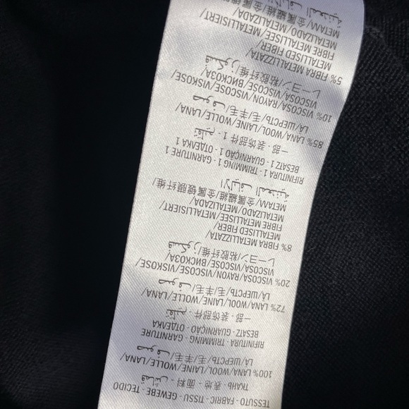 SOLD Gucci Navy Wool Knit Cardigan Size Small - Picture 7 of 10